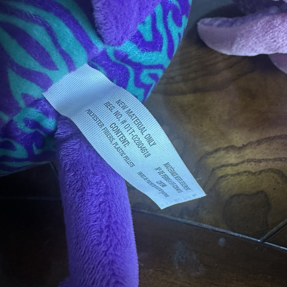 Ty Beanie Boo Legs the Purple Octopus and Pikmi Pops Jungle the Tiger Plush - Picture 9 of 15